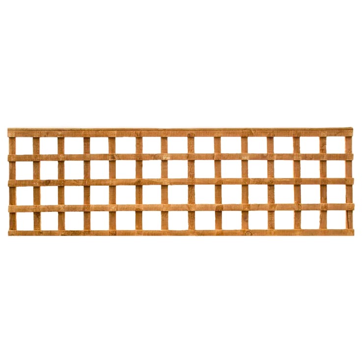 Square Trellis Flat Top Brown 6ft x 2ft